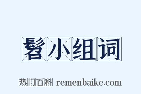 髫小组词是什么意思的图片